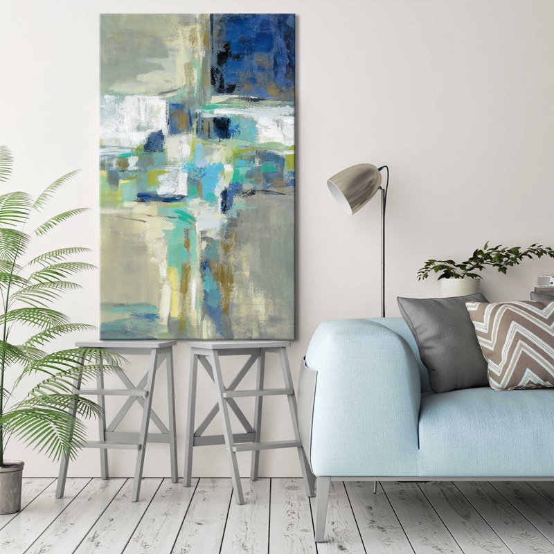 " Spring Water ", 48" H x 28" W x 1.5" D, Wrapped Canvas