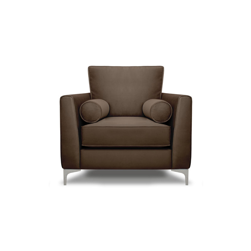 Kyle Upholstered Armchair, Brown