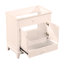 Base de meuble-lavabo 30 po sans lavabo, armoire de salle de bain avec deux portes et un tiroir, blanc