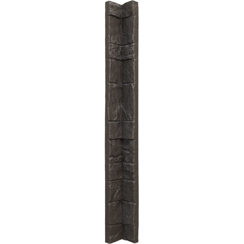 Panneau mural universel en faux coin en pierre 3 po x 48 po Universal, Mousse de rivière