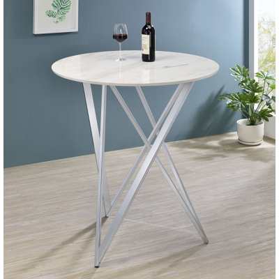 Ceilean Round Marble Top Dining Table