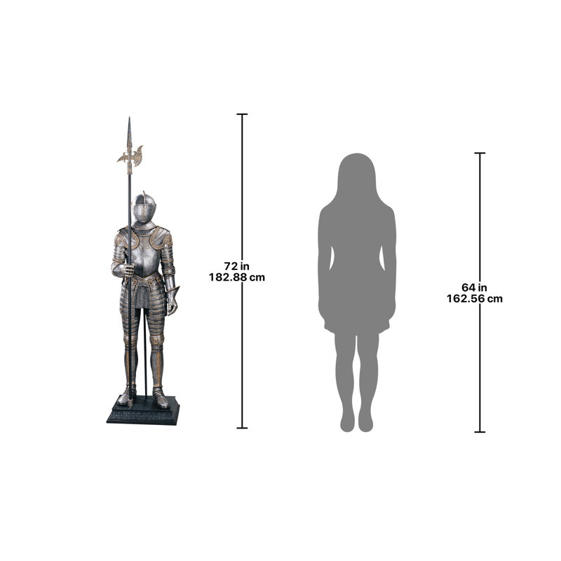 16th-Century Italian Armor Statue with Halberd