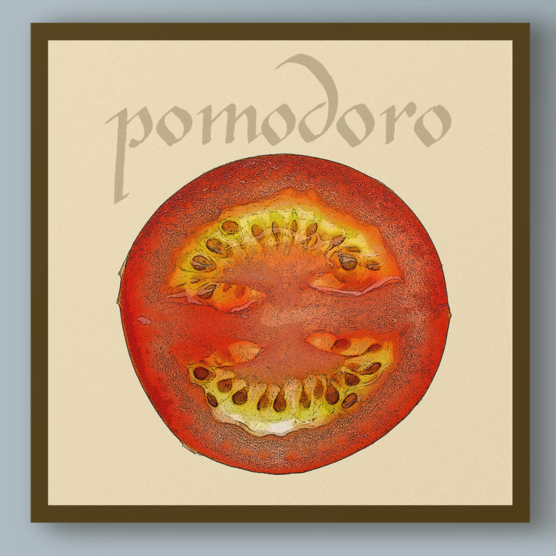 «Italian Légumes II» par Vision Studio, impression sur toile, H 24 po x l 24 po x P 2 po