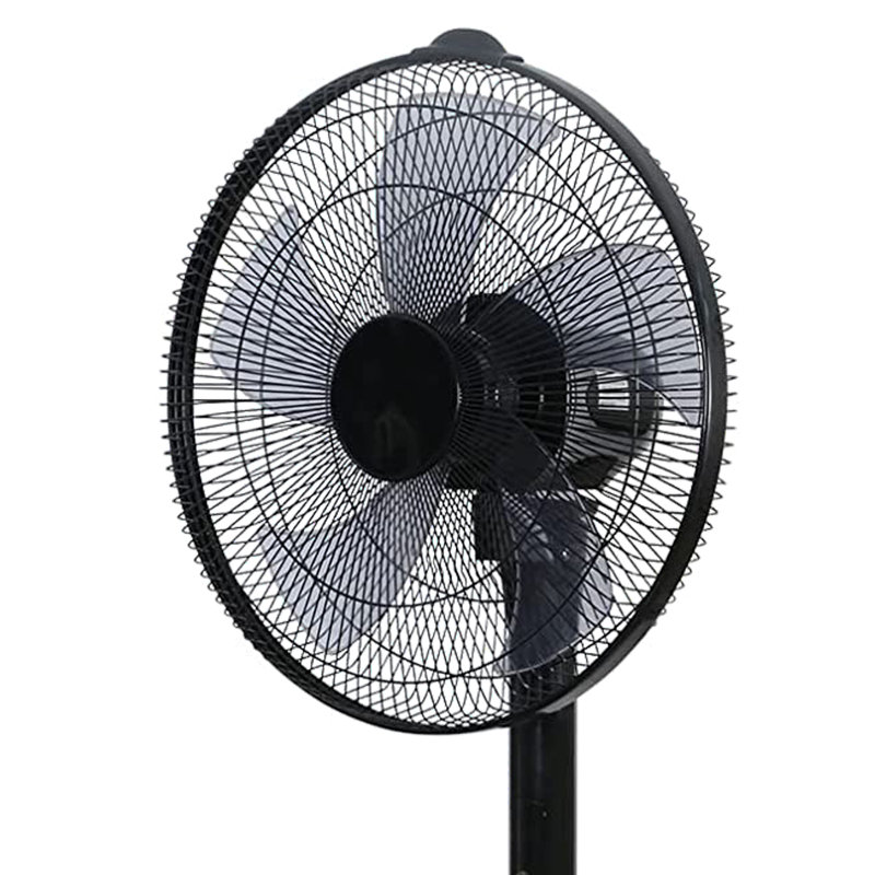 49.5 In. Oscillating Adjustable 12-Levels Speed Black Pedestal Fan With Remote Control And Timer