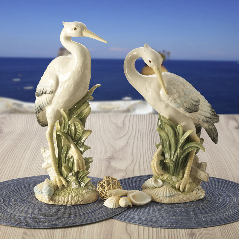 Figurine en aigrette en céramique Fitz and Floyd Newport Home