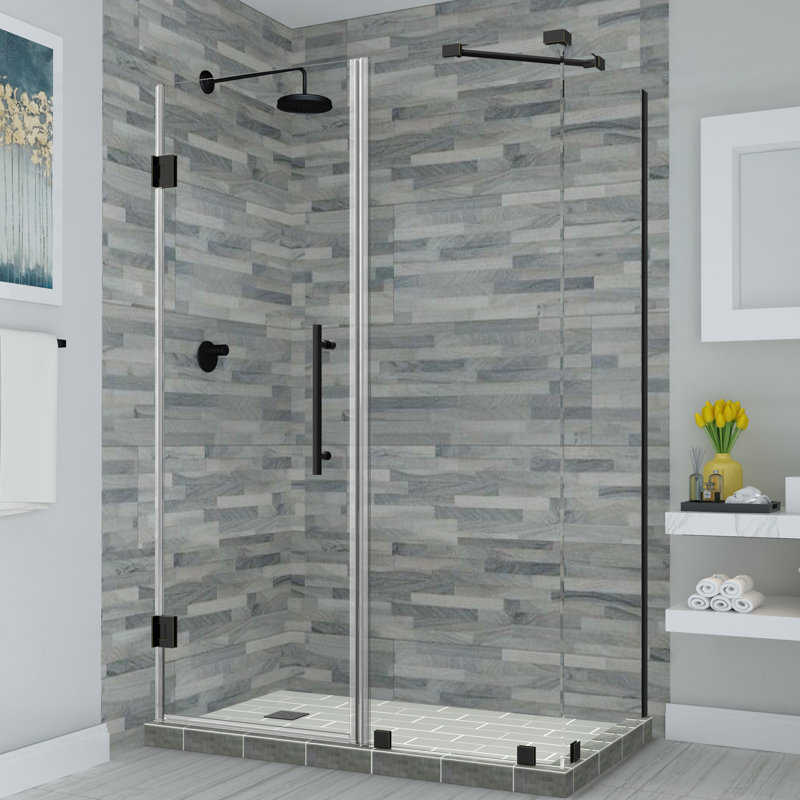 Bromley Frameless 59.25" x 72" Rectangle Hinged Shower Enclosure