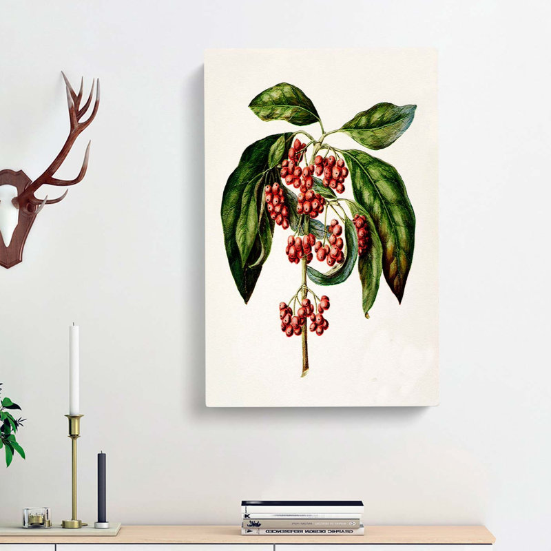 Coprosma Australis Kanono Flowers by Sarah Featon - Wrapped Canvas Painting, 76cm H x 50cm W x 3cm D