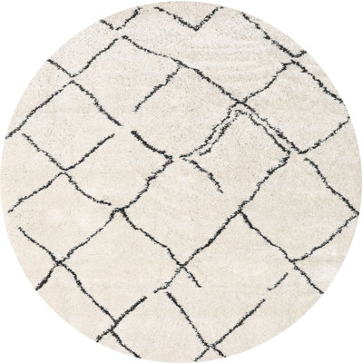 Tapis contemporain blanc / noir