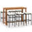 Lybah Rectangular Bar Height Dining Set with Cushions-1004812324-1004812322-1004812320