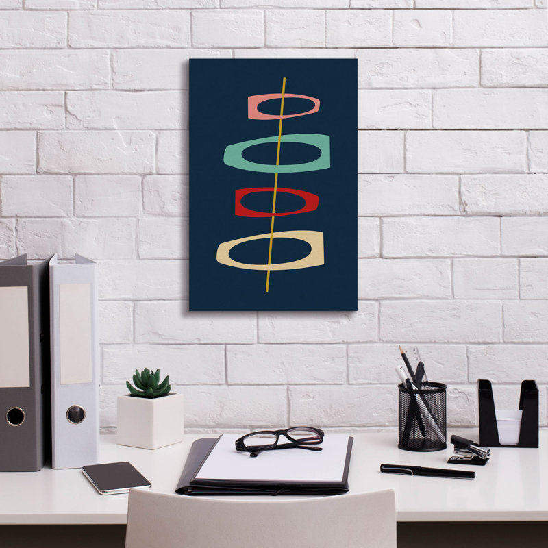 Orren Ellis «Mid Century Modern» par Gary Williams, H 18 po x l 12 po x P 0,75 po