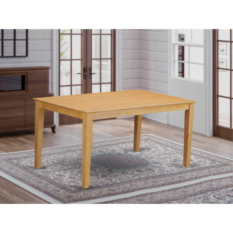 Capri Capri - une table de salle à manger rectangulaire avec des pieds robustes, chêne, Chêne, H 30 po x L 60 po x l 36 po