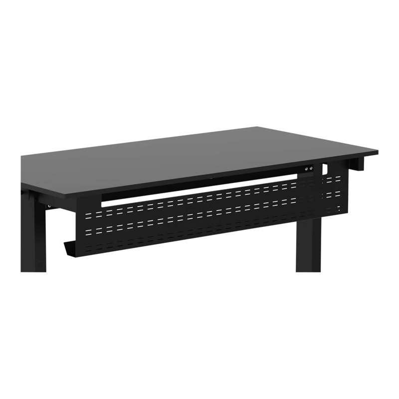 Bureau H 9,25 po Guleed, Noir, 9.25" H x 51" W x 5" D