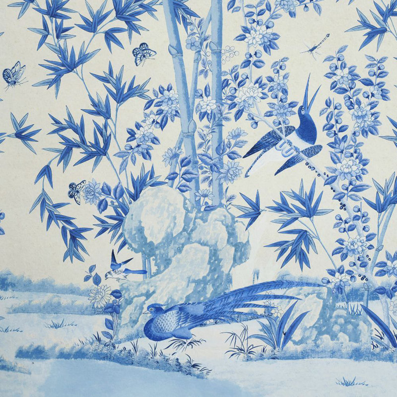 Schumacher x Miles Redd Brighton Pavilion Panel, Blue