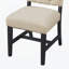 Chaises rembourrées de style rétro pour salle à manger et salon (ensemble de 2)-129231447