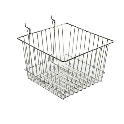 Panier en métal chromé 8 po H, paquet de 2