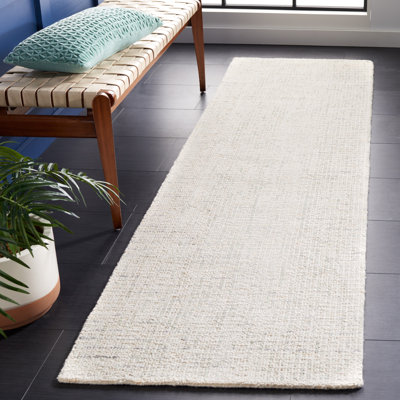 Rheuben Striped Wool Hand Tufted Area Rug