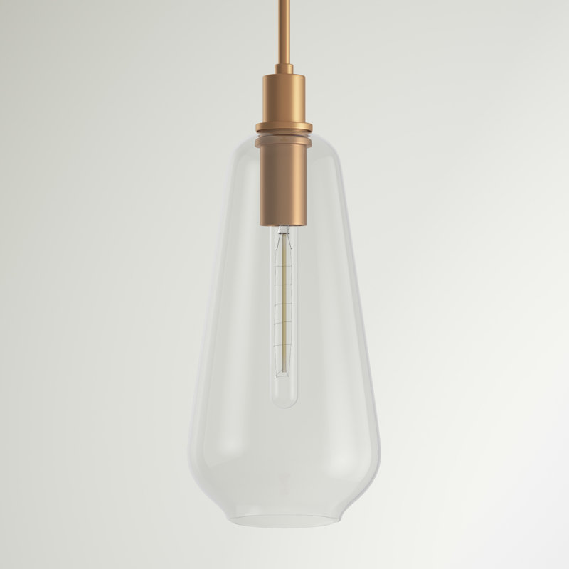 Luminaire suspendu sphérique 1 lumière Caudillo, Laiton satiné