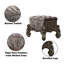 Tabouret de coiffeuse Versailles en platine antique-935324575