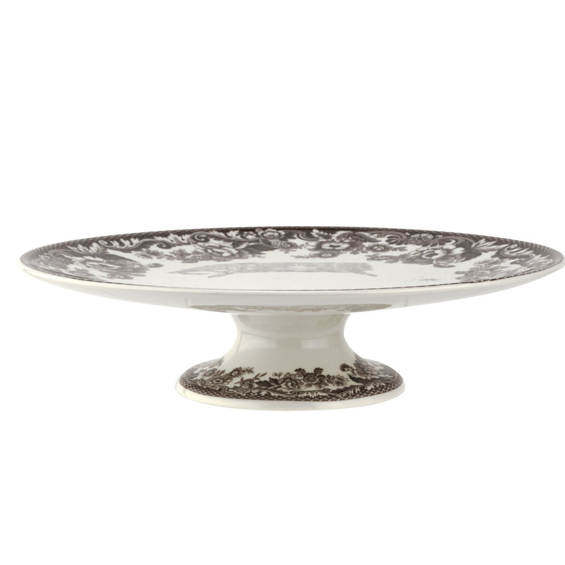 Spode Delamere Footed Cake Plate 10.5"