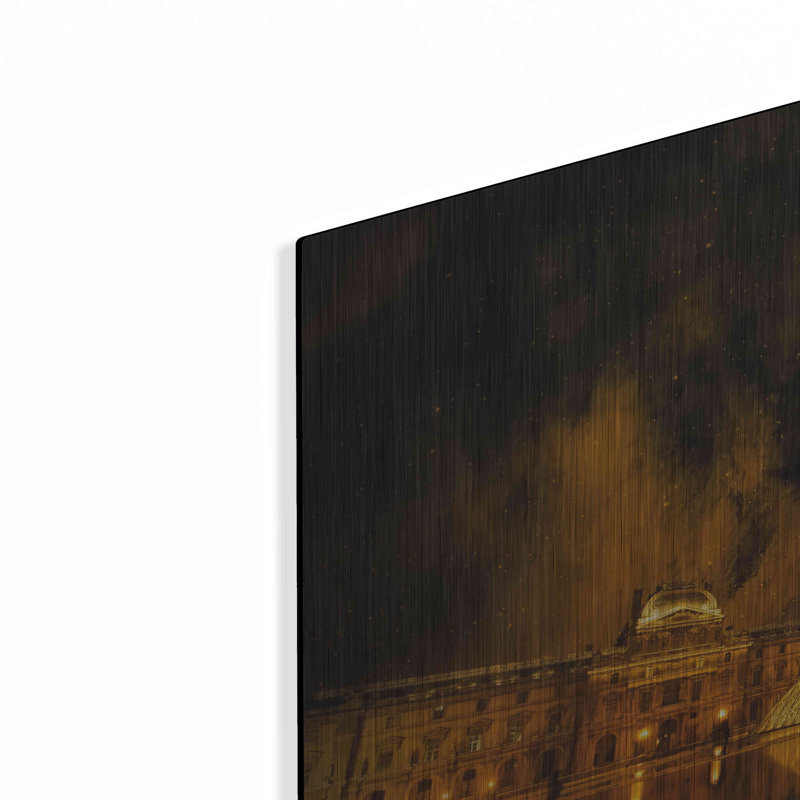 "La pyramide de Lourve" par Sebastien Lory, H 24 po x l 36 po