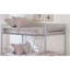 Structure en métal pour échelle de pied de lit simple au dessus d'un lit simple de style contemporain-158733607