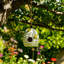 Sagebrook Home 7" Beehive Bird Feeder, Ivory