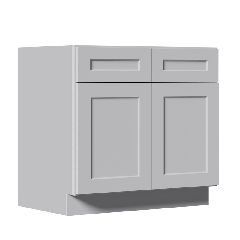 Armoire de base - prête à assembler, idéale pour le rangement dans la cuisine, la buanderie et la salle de bain (l 36 po x H 34,5 po x P 24 po)