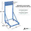 Support de rangement vertical en acier-129484993