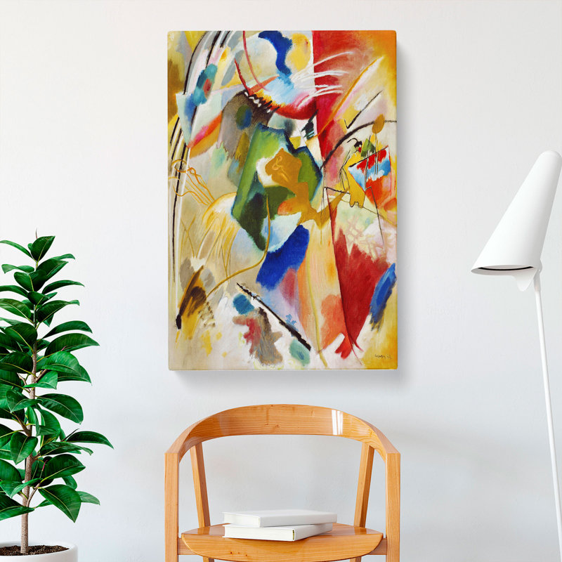 Green Center by Wassily Kandinsky - Wrapped Canvas, 50cm H x 35cm W x 3cm D
