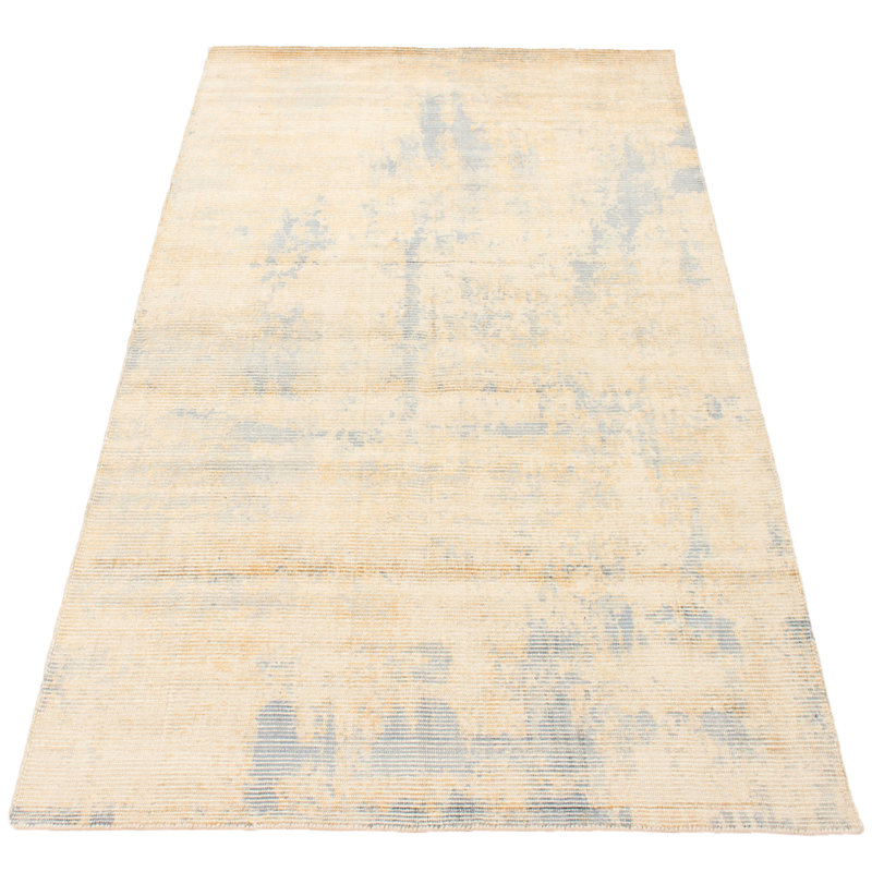Tapis à la main one-of-kind-noué la 2010 galleria crème 5 pi 3 po x 7 pi 6 po Adaire