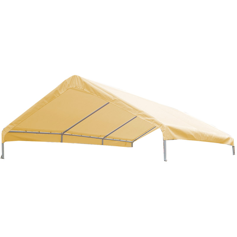 Universal Replacement Drawstring Roof Cover, 2"H x 120" W x 240"D, Tan