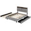 Lit plateforme tapissier avec tête de lit, lit gigogne, tiroirs, prises et ports USB-99105528-99105529
