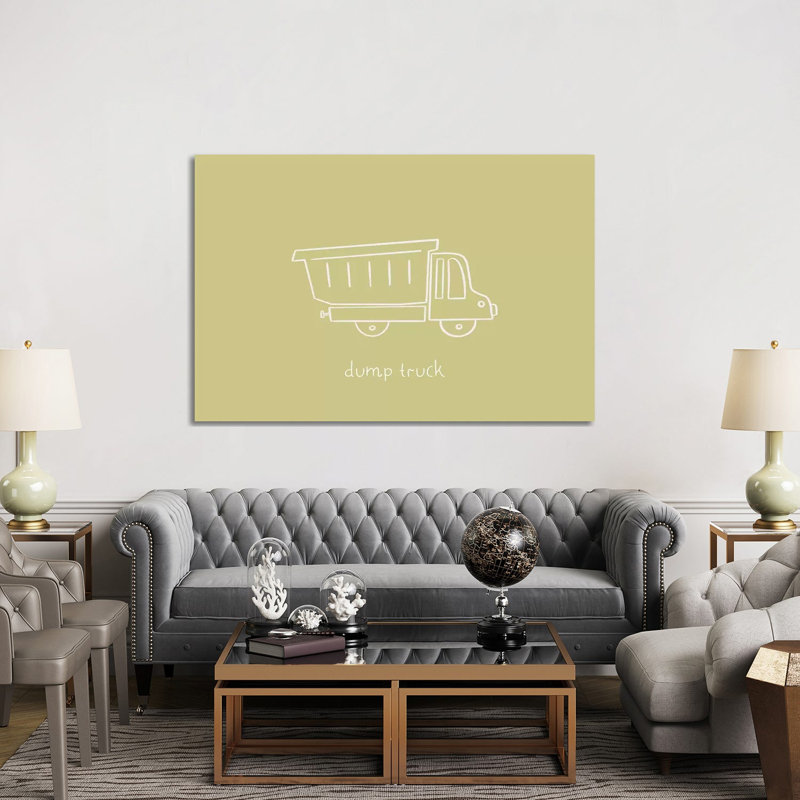 Dump Truck 1 Piece Wrapped Canvas Wall Art, 152.5 cm H x 101.5 cm W