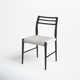 Charon Linen Ladder Back Side Chair