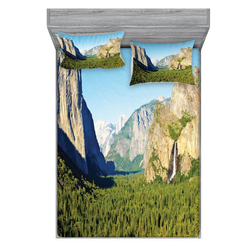Microfiber Sheet Set, Queen Sheet Set with Fitted Sheet