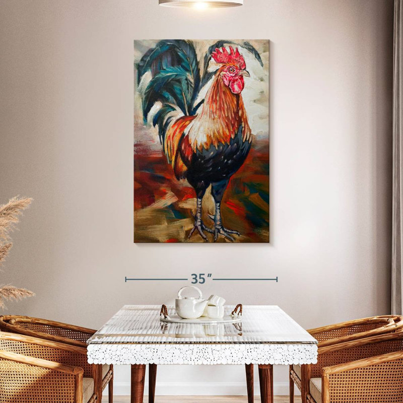 Brampt Solo Rooster, 48" H x 32" W