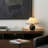 Blair 10" LED Classic Art Deco Black Small Table Lamp With Marble Round Base