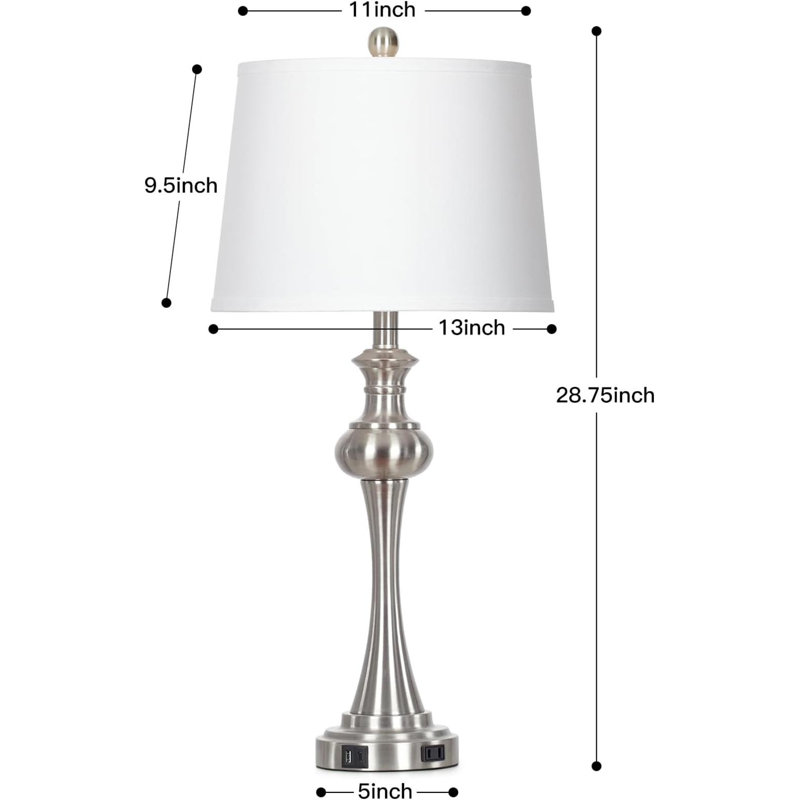 Silver Table Lamps for Living Room