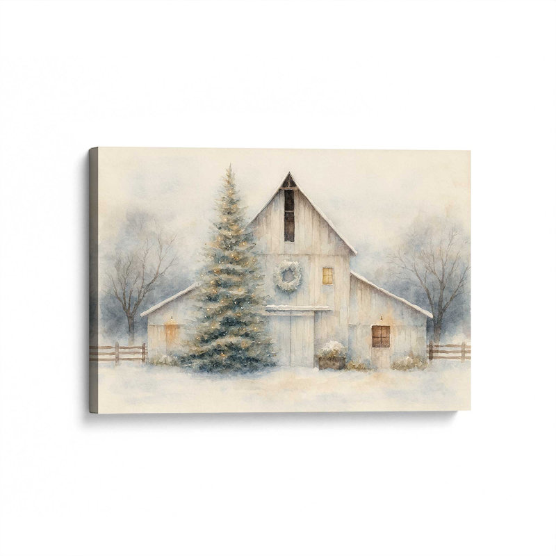 Impression sur toile Barnlight Noel, Toile tendue avec châssis, H 24 po x l 36 po