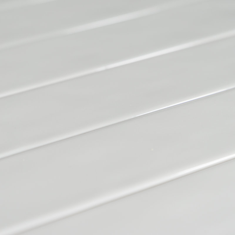 Carreau de mur de métro zellige 2,5 po x 16 po Coastal, Gris clair argenté