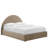 Resort Performance Velvet Arched Round Platform Bed-101181364-101181365