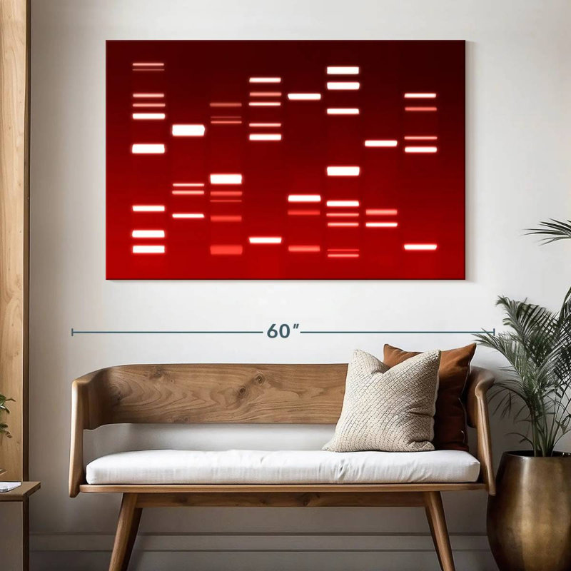 Keiri DNA Red, 34" H x 51" W