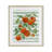 Juicy Orange Vine & Stripes Framed Print Under Glass, design by Paul Brent-761019560-761019557
