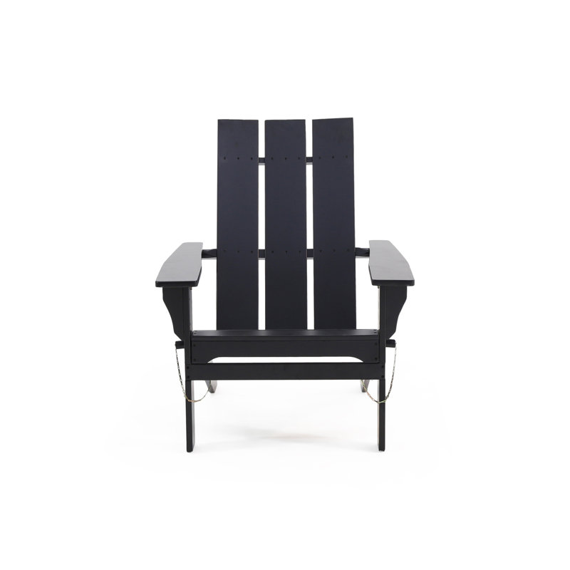 ZUMA FOLDABLE ADIRONDACK CHAIR, Black