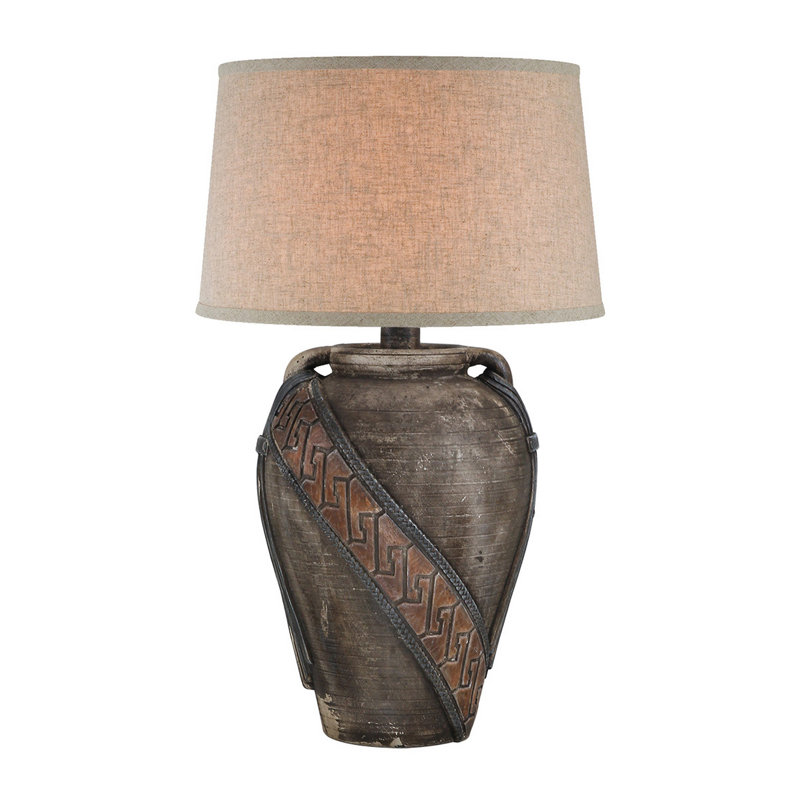 Kalesia Table Lamp, Red/Black, Yes