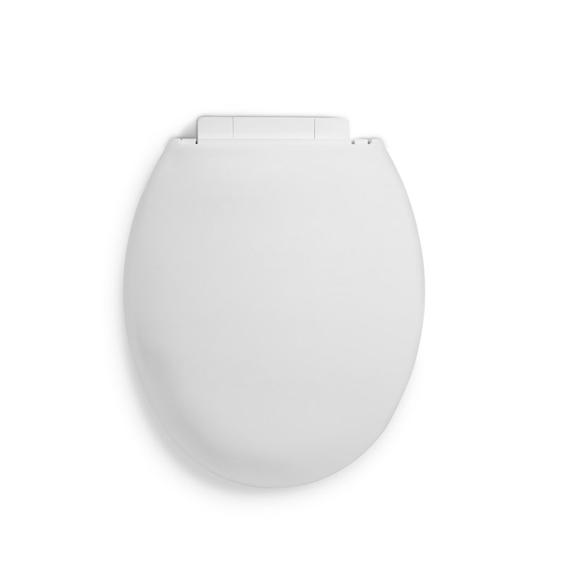 Luxury Round Toilet Seat and Lid, White