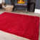 Honey-Mae Solid Colour Shag Area Rug