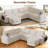 110" Modular Sectional Pull-Out Sofa With Side Table, Cupholders, Charging Ports-1401823584