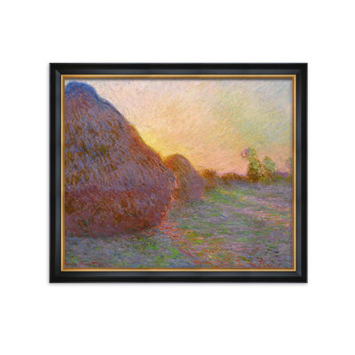 «Grainstacks 1890» par Claude Monet, art mural sur toile, estampe numérique sur toile pour la décoration intérieure