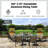 Rectangular Foldable Extendable Outdoor Dining Table , 29.5 " W 35.5 " D